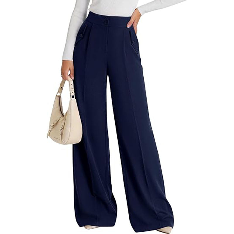 High Waist Wide Leg Dress Pants Business Casual Trousers
