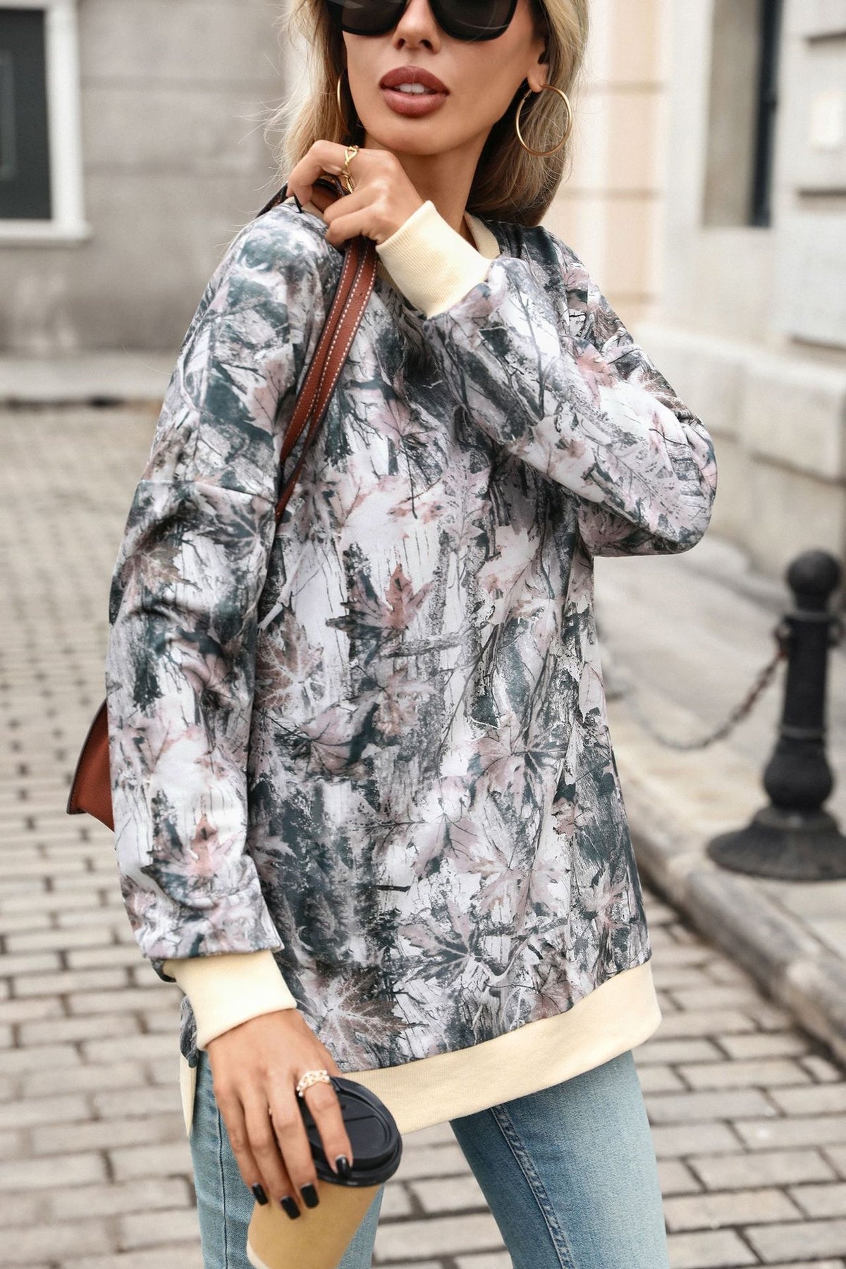 Women's Crewneck Sweatshirt Long Sleeve Print Pullover