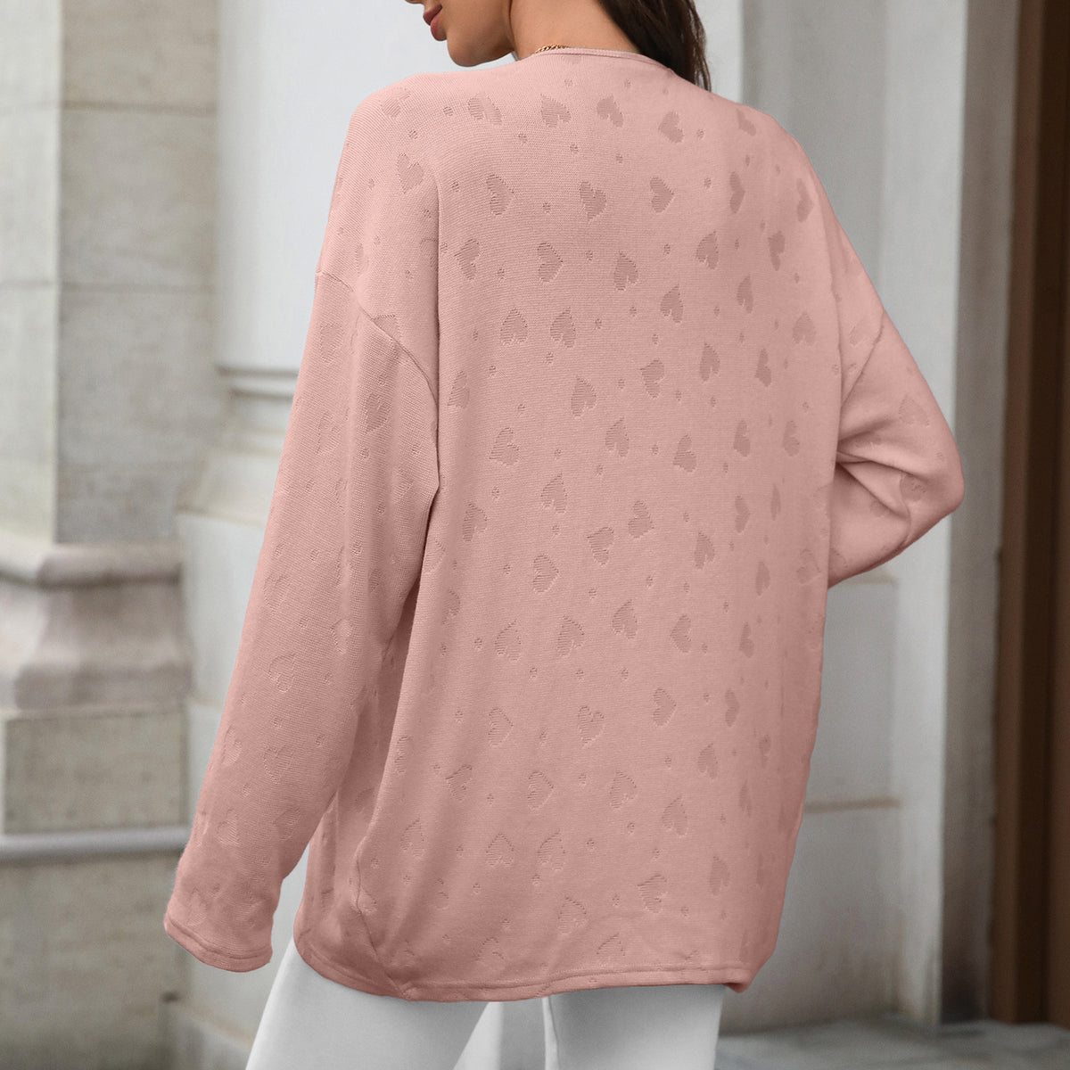 Women's Oversized Open Front Knit Cardigan Sweater