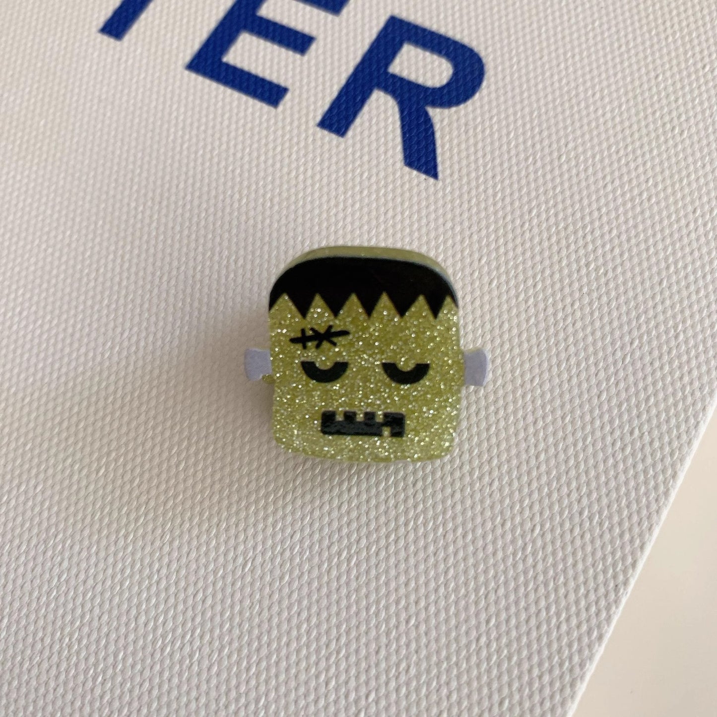 Halloween Mini Hair Claw Clips, Spooky Acrylic Styles