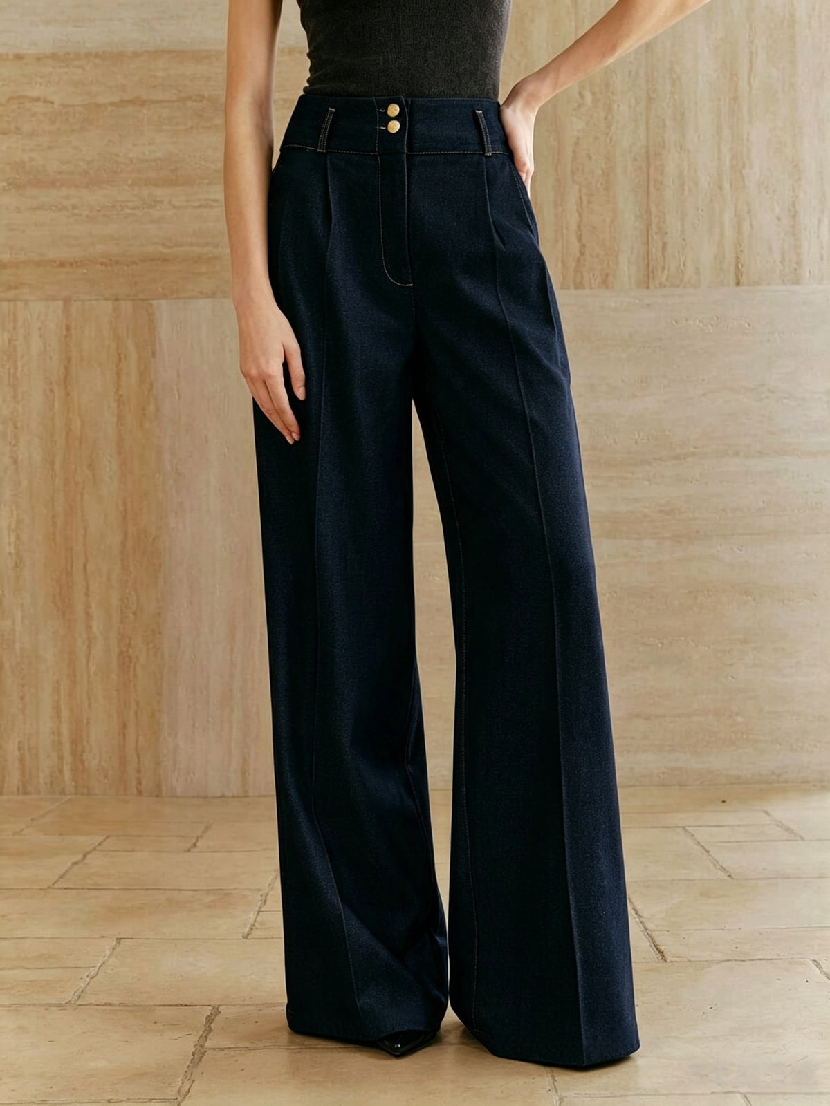 Women's High Waisted Wide Leg Vintage Jeans Loose