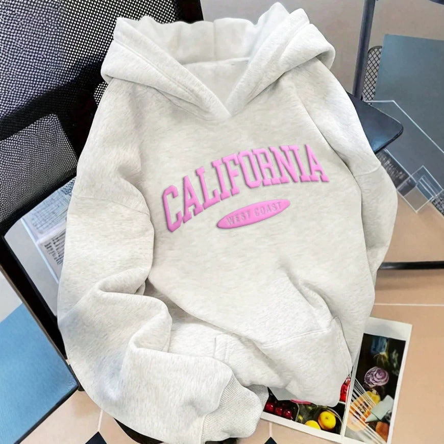 Retro California Graphic Pullover Hoodie