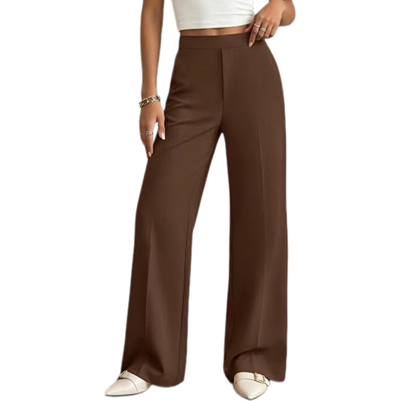Women's High Waisted Wide Leg Dress Pants with Pockets