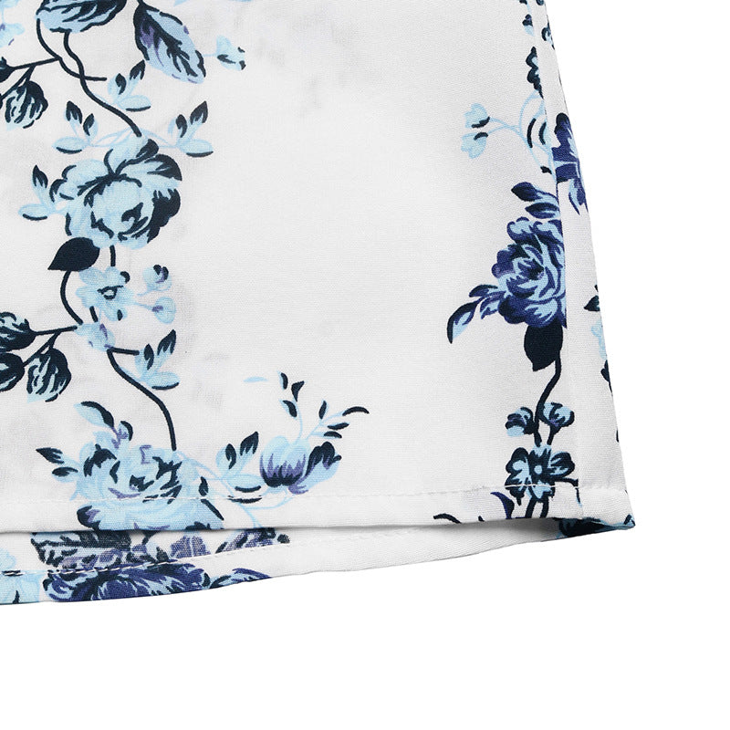 Strapless Floral Wide Leg Jumpsuit Summer Boho Chic