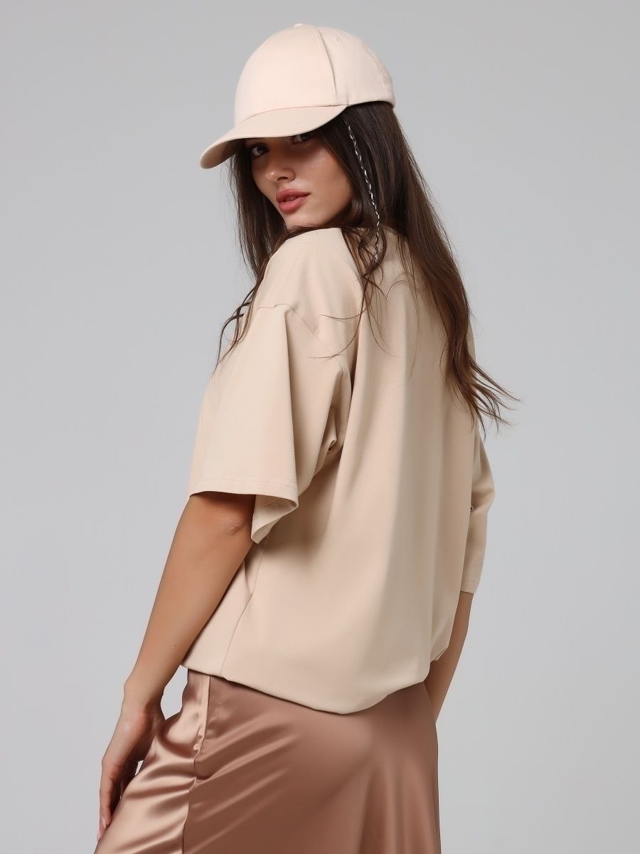 Solid Oversized T Shirt Loose Fit Crewneck Casual Tee