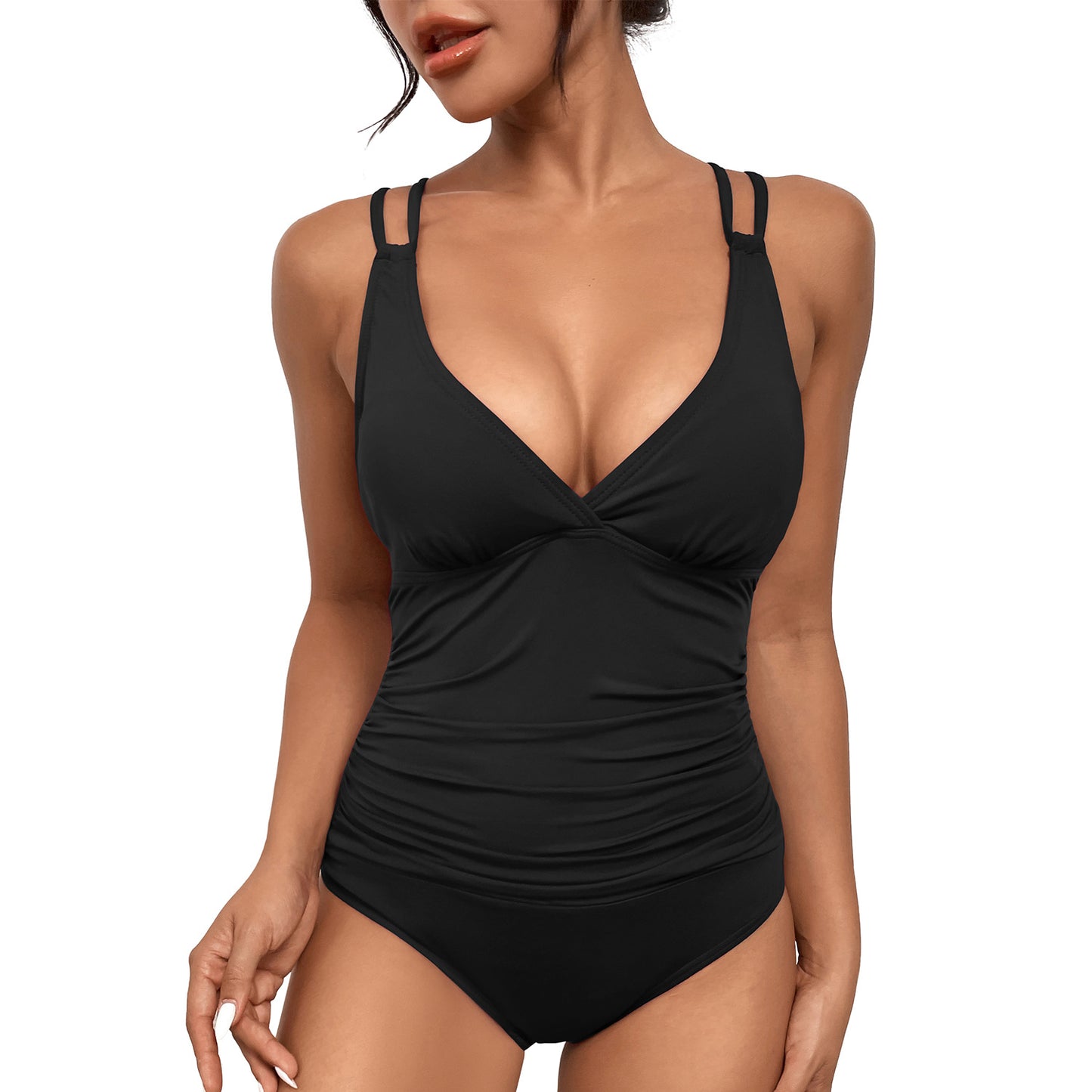 Sexy V-neck One-piece Women's Swimsuit
