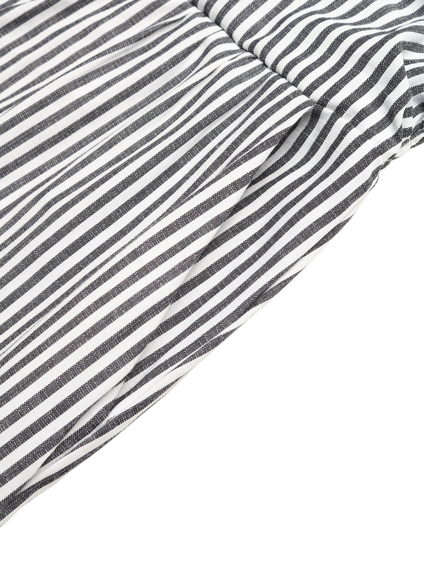 Striped Strapless Wide Leg Jumpsuit Casual Summer