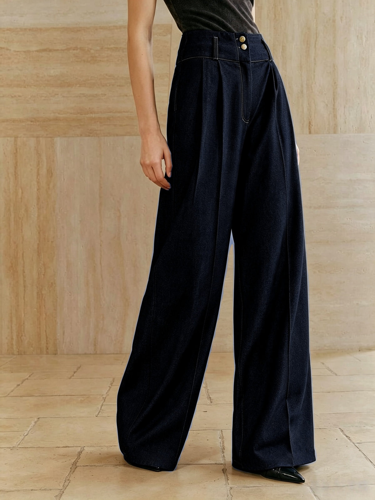 Women's High Waisted Wide Leg Vintage Jeans Loose