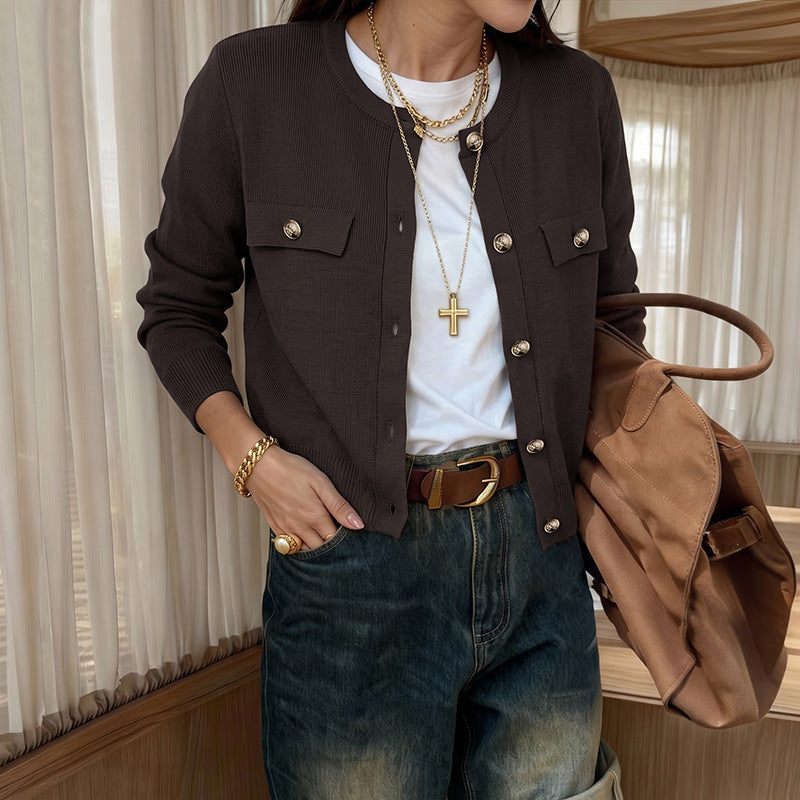 Women's Classic Button Front Cardigan Sweater