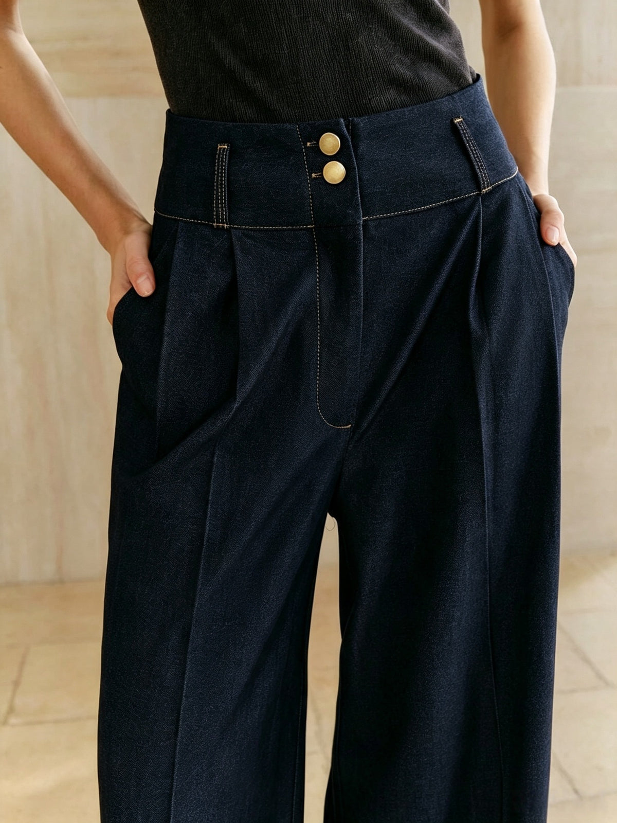 Women's High Waisted Wide Leg Vintage Jeans Loose