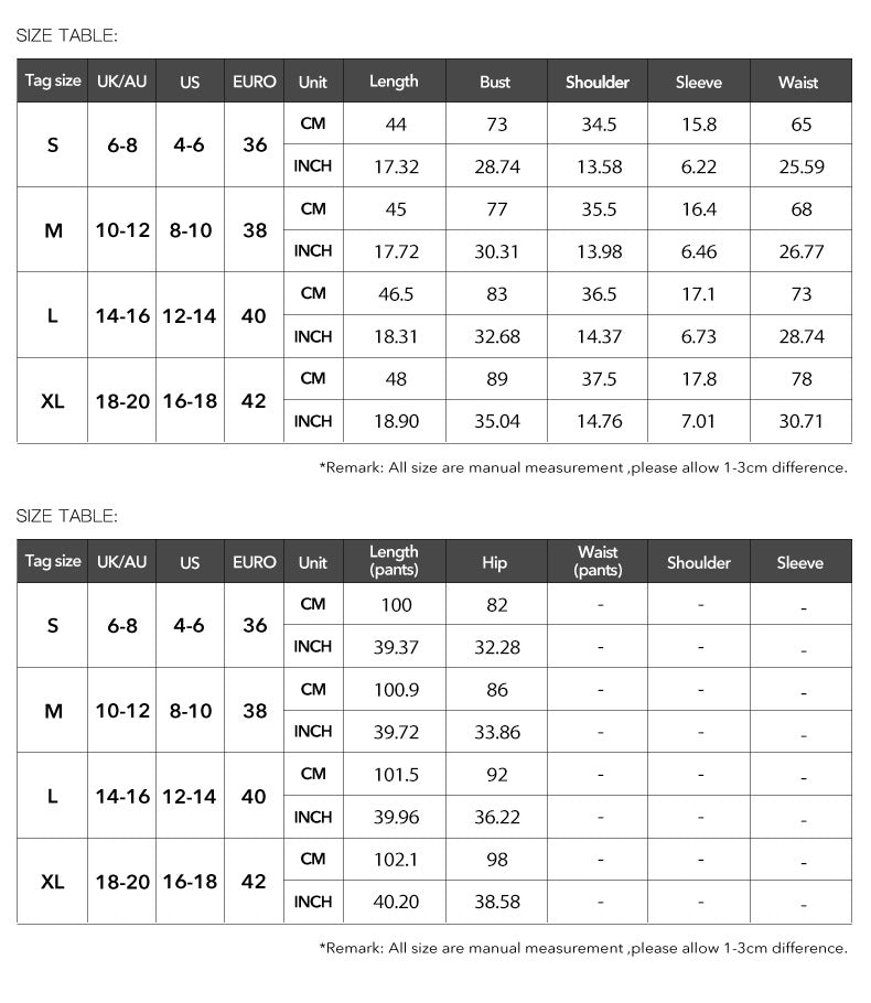 Athleisure U-neck T-shirt knit Two-piece Set