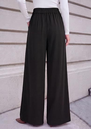 High Waist Wide Leg Dress Pants Business Casual Trousers