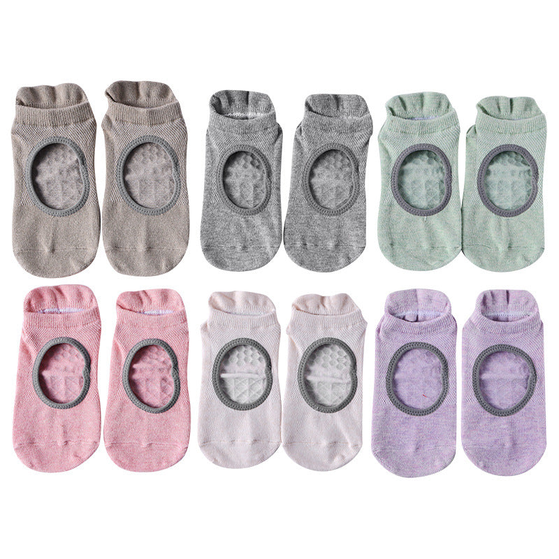 Non Slip Pilates Grip Socks Women Cotton Workout Socks