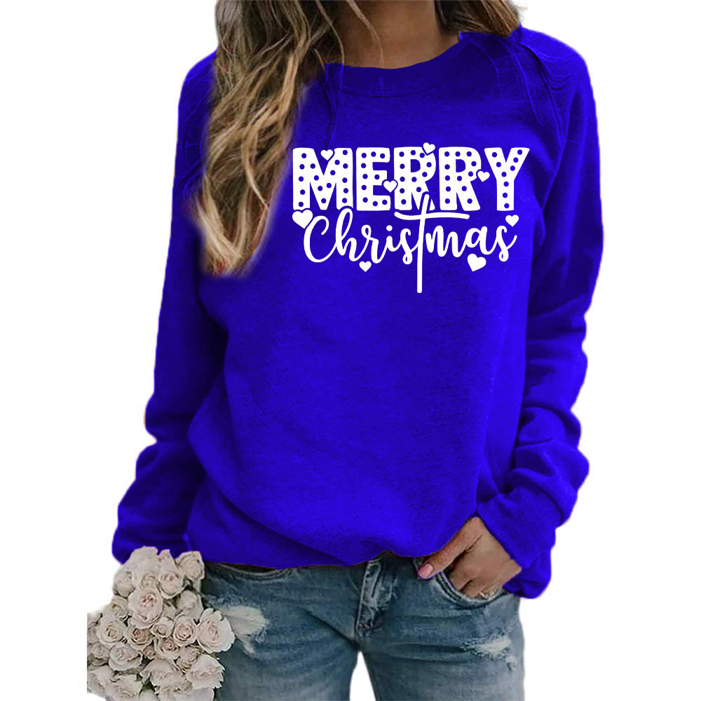 Women's Merry Christmas Graphic Crewneck Sweatshirt