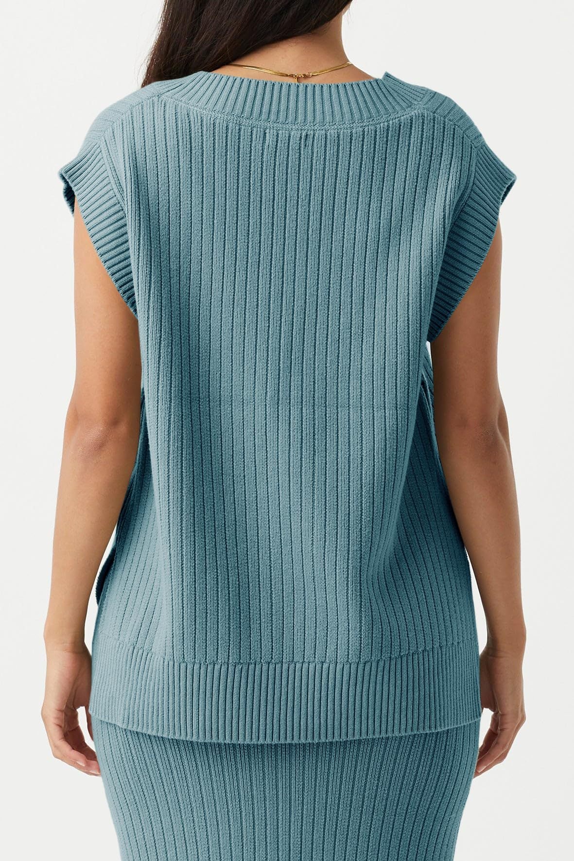 V-neck Sleeveless Casual Loose Pullover Sweater Vest