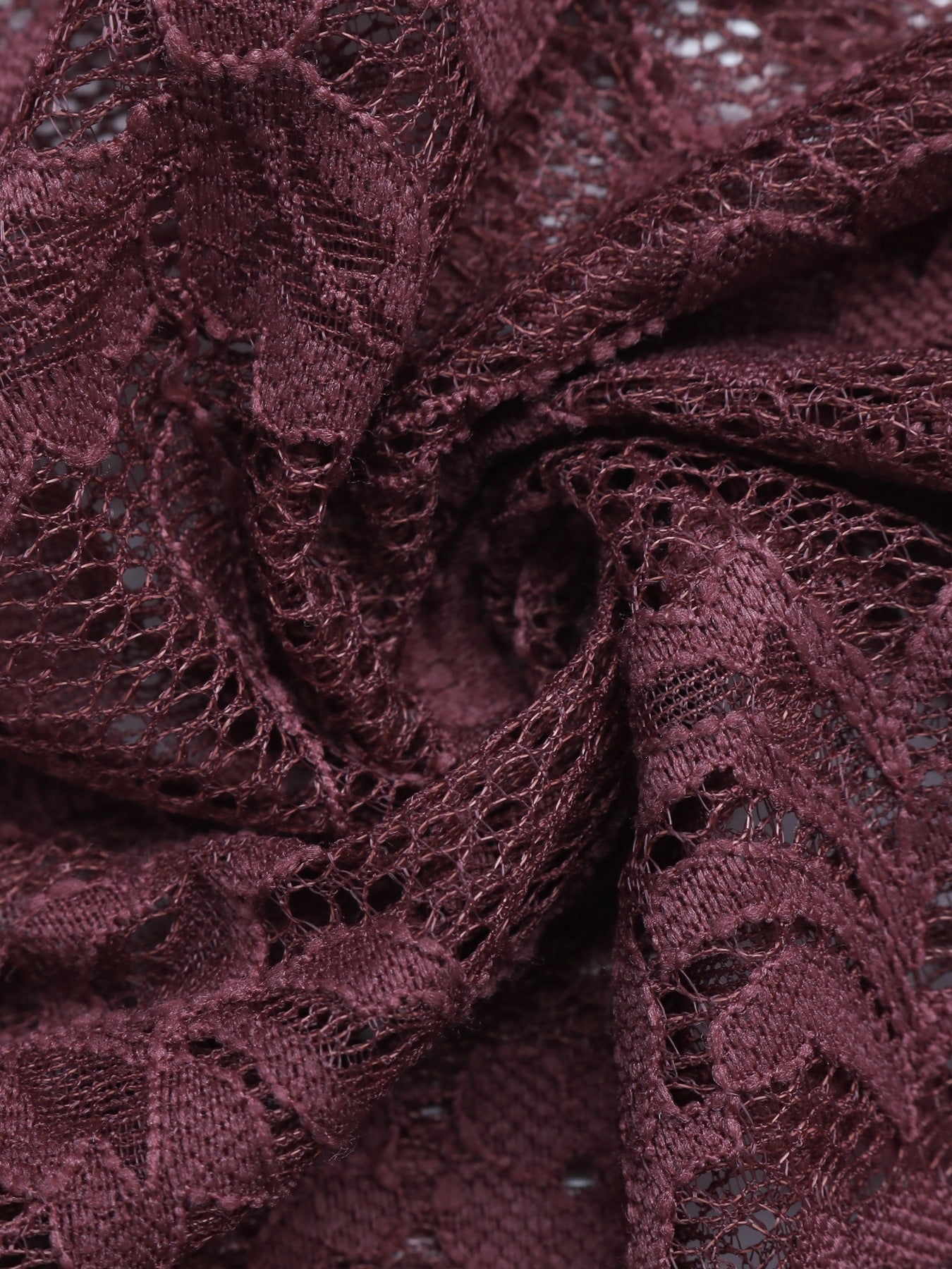 Floral Lace  Top Feminine Tie Front Long Sleeve
