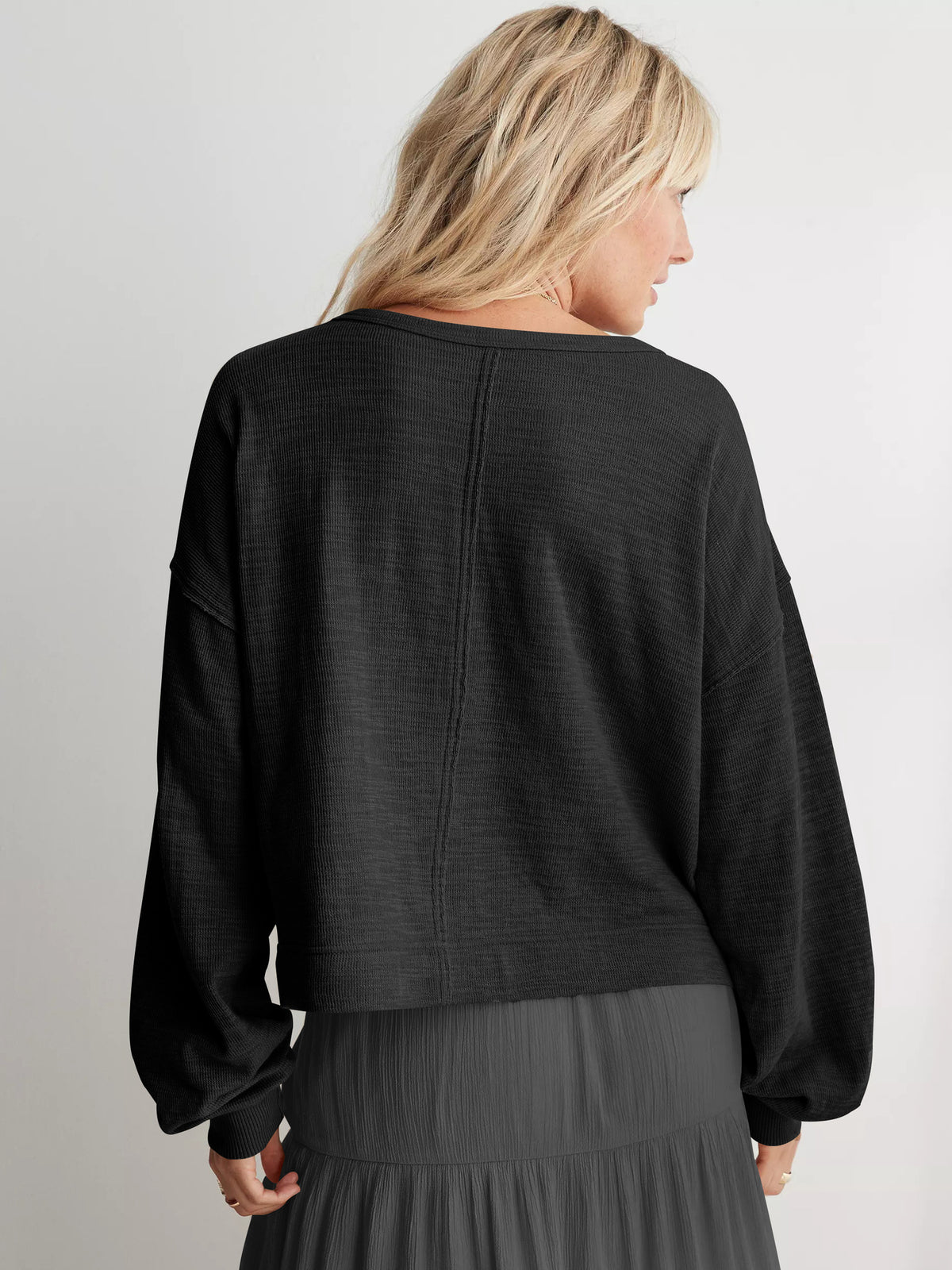 Womens Oversized Crewneck Streetwear Sweatshirt Top