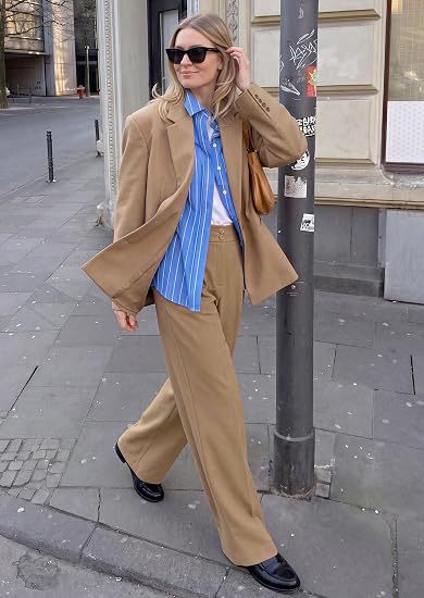 High Waist Wide Leg Dress Pants Business Casual Trousers