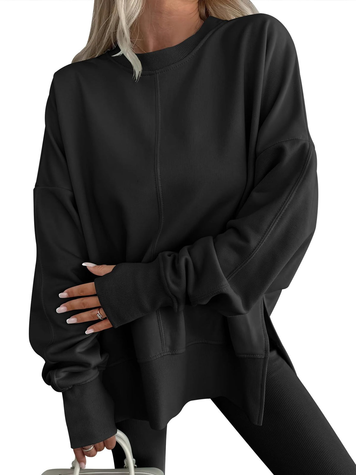 Women's Oversized Crewneck Sweatshirt Long Sleeve Pullover