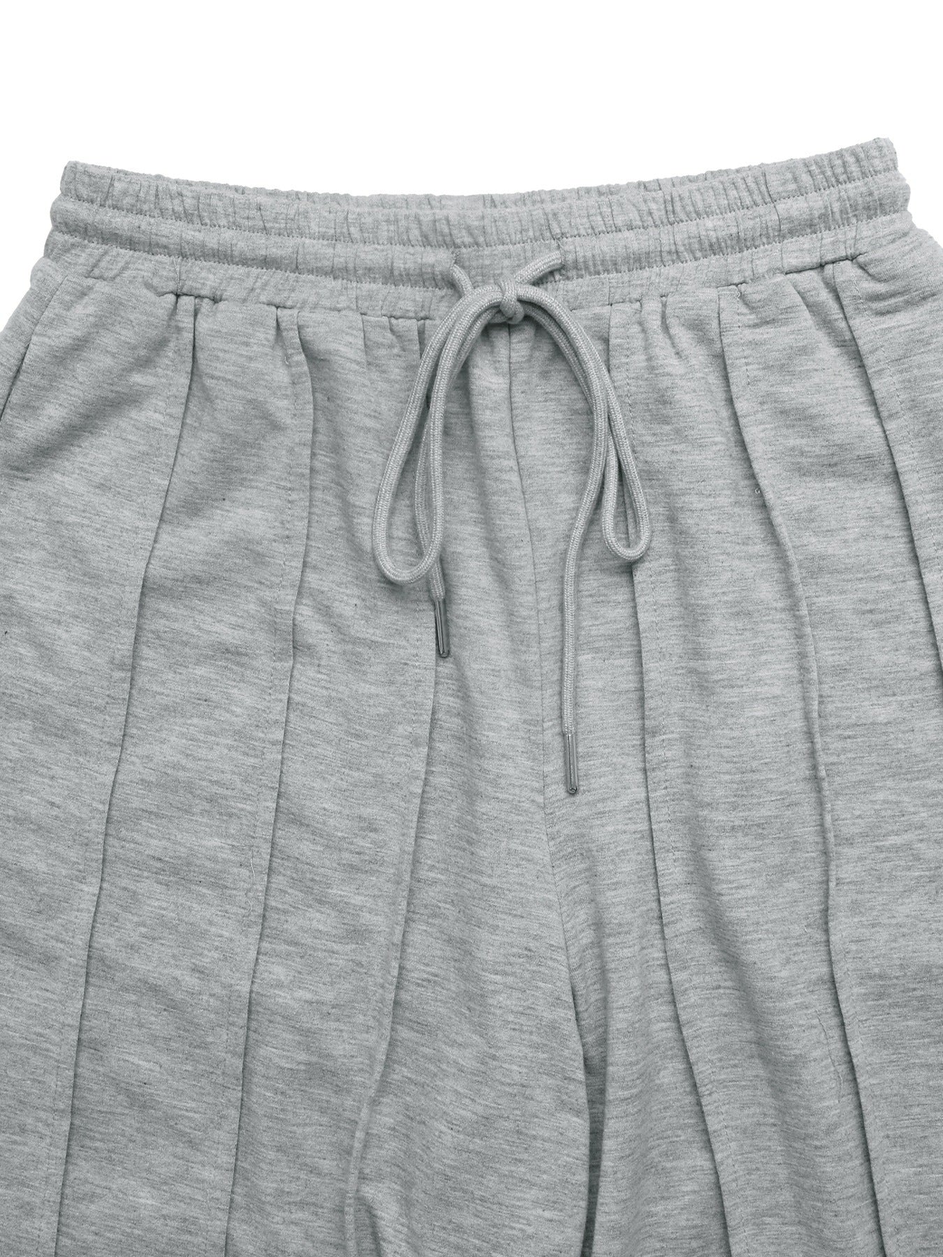 Women's High Waisted Pleated Drawstring Wide Leg Sweatpants