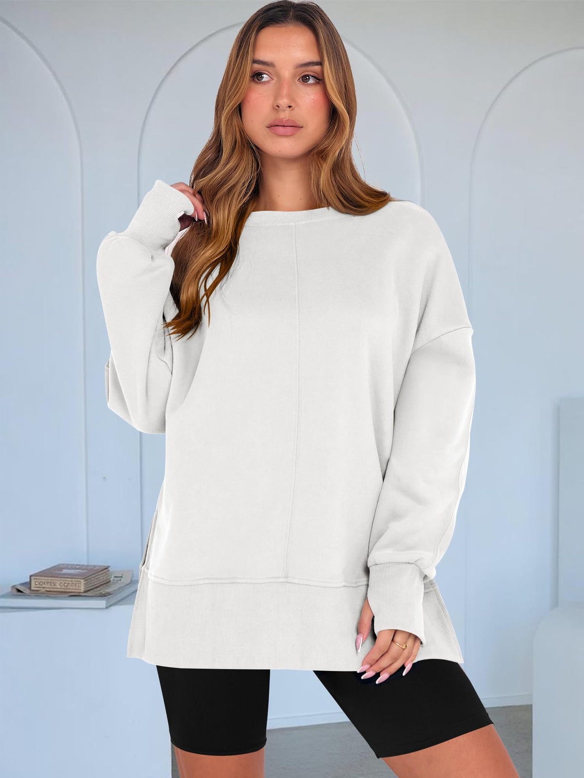 Women's Oversized Crewneck Sweatshirt Long Sleeve Pullover