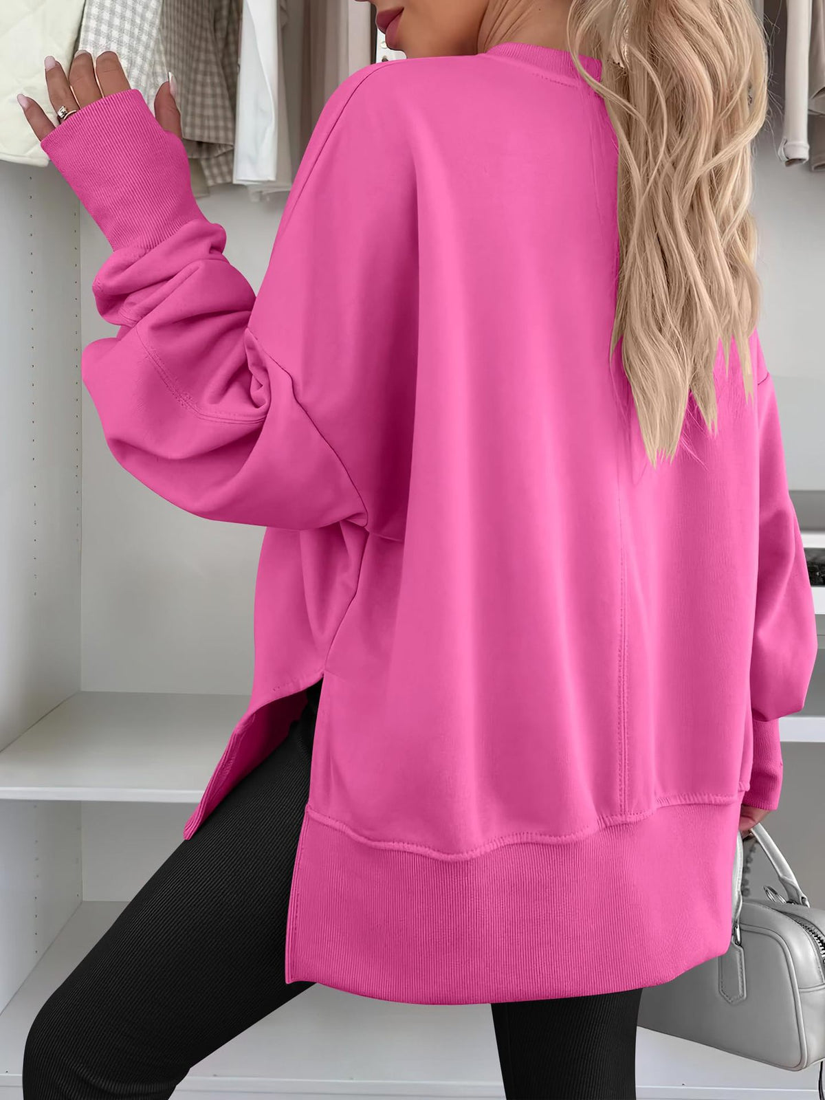 Women's Oversized Crewneck Sweatshirt Long Sleeve Pullover