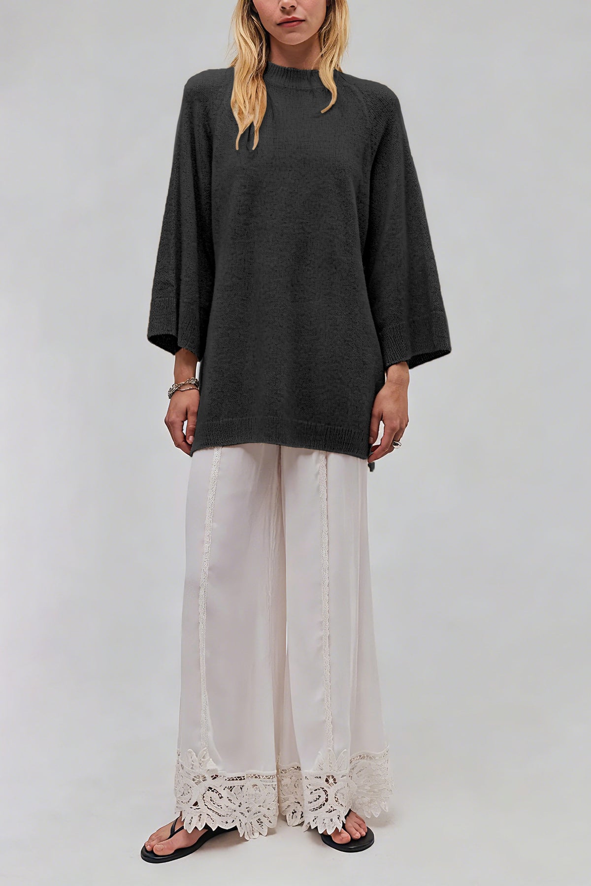 Women's Oversized Chunky Crew Neck Pullover Sweater
