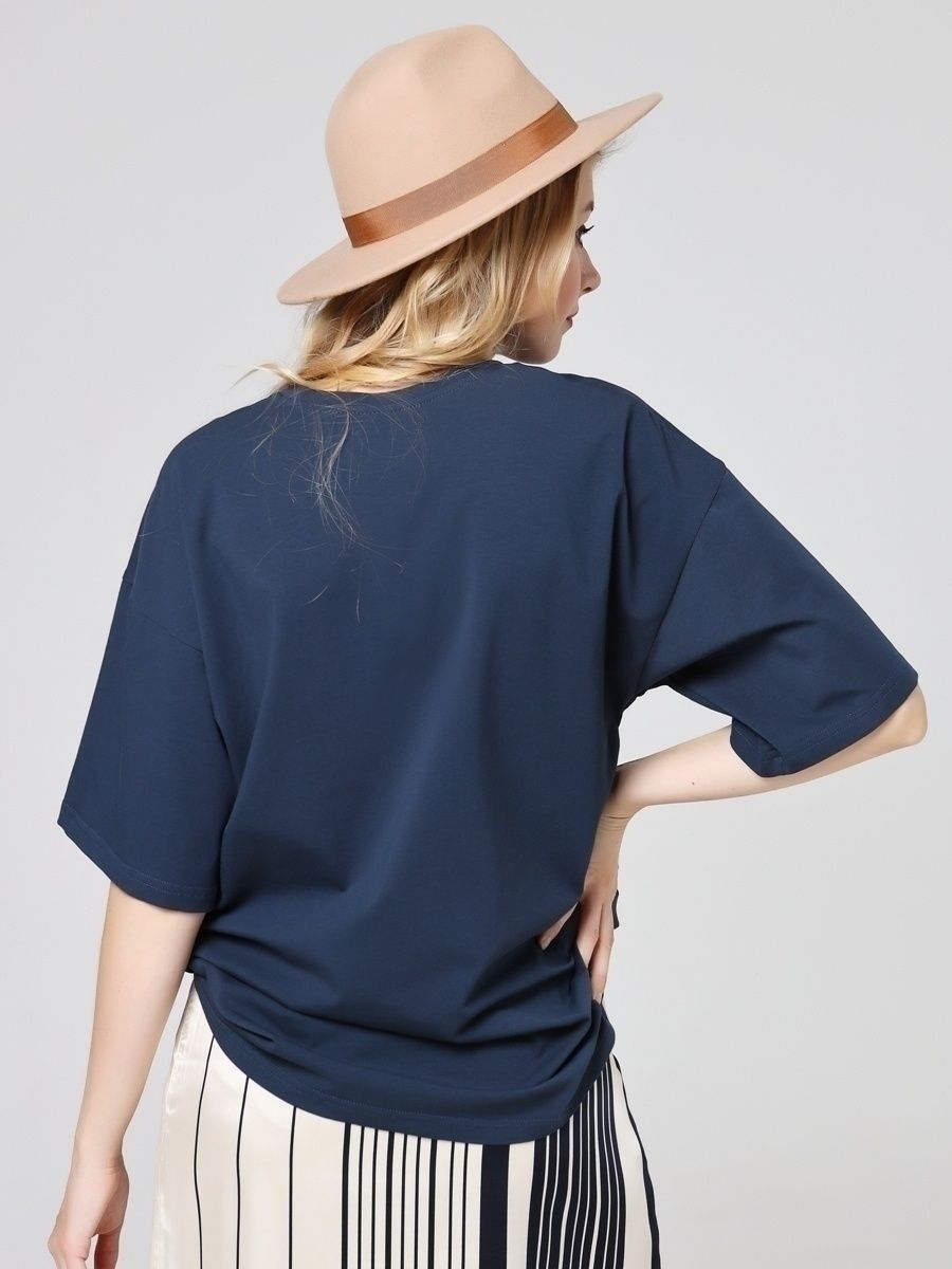 Solid Oversized T Shirt Loose Fit Crewneck Casual Tee