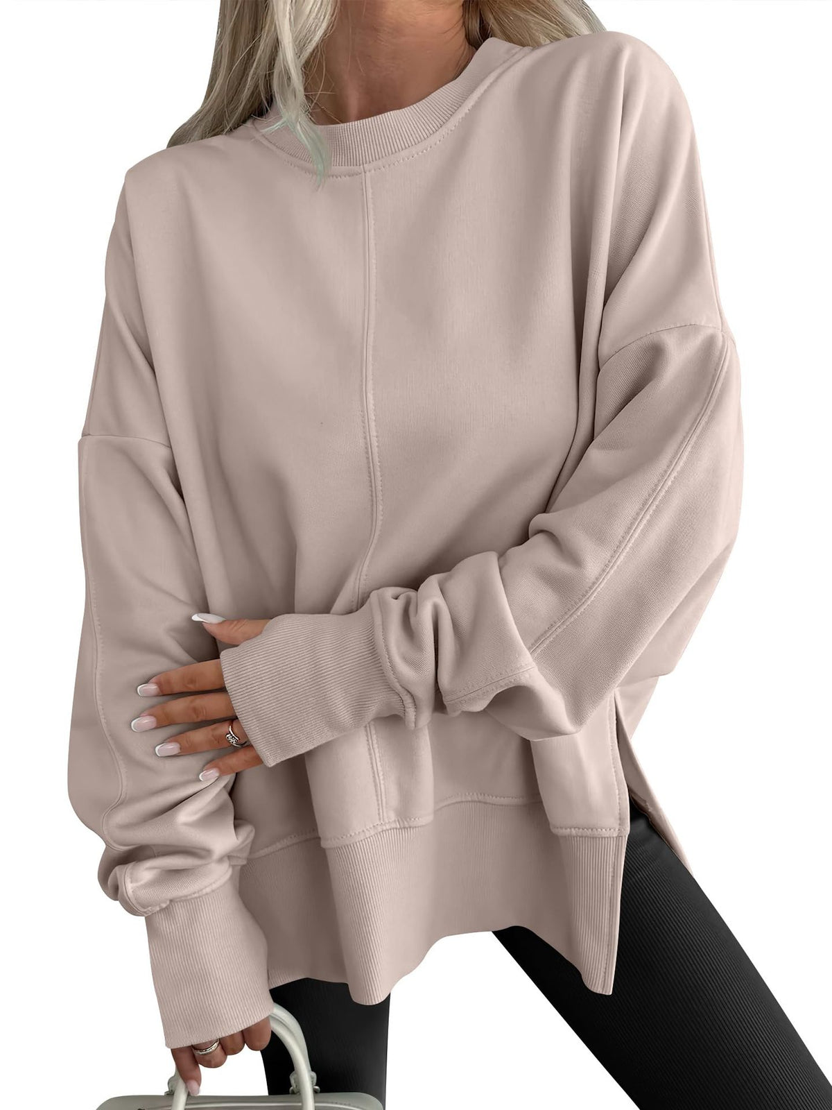 Women's Oversized Crewneck Sweatshirt Long Sleeve Pullover