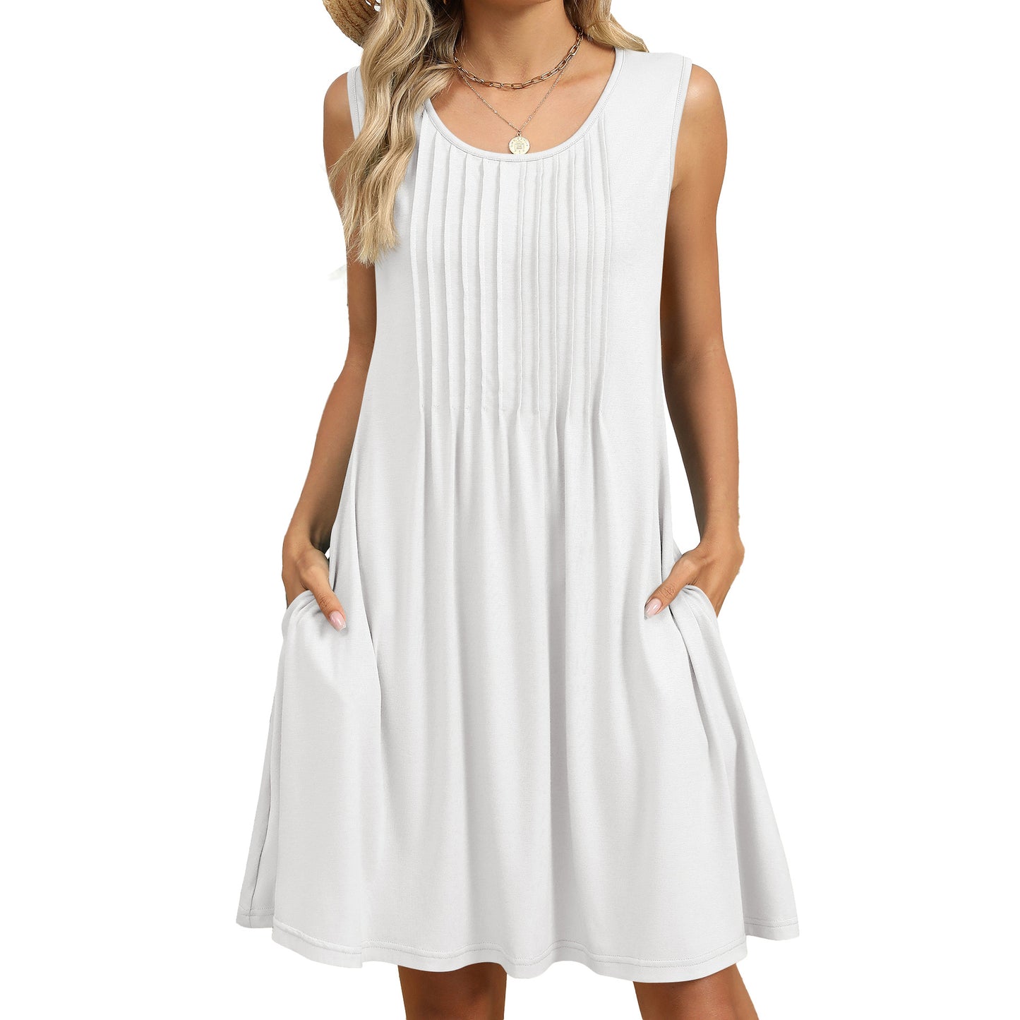 Boho Style Casual Sundress with Pockets for Women