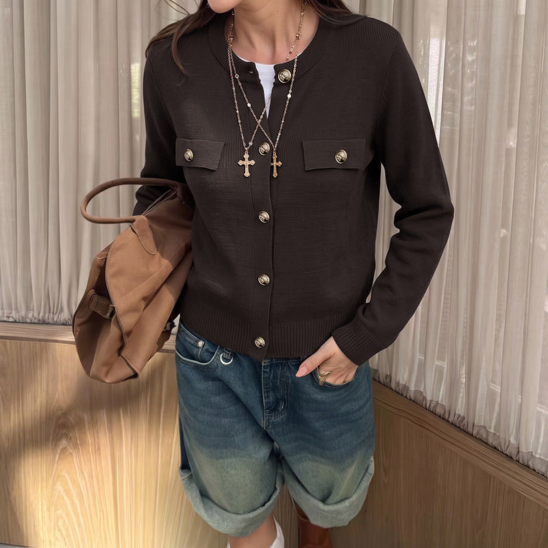 Women's Classic Button Front Cardigan Sweater