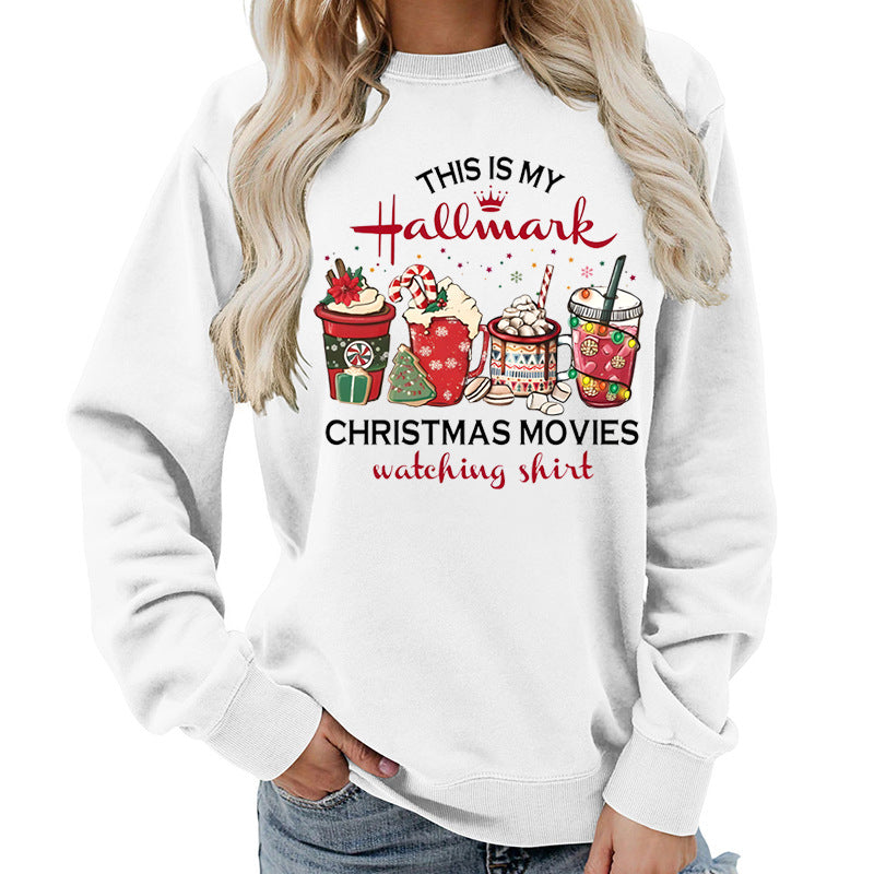 Women's Oversized Hallmark Christmas Graphic Sweatshirt