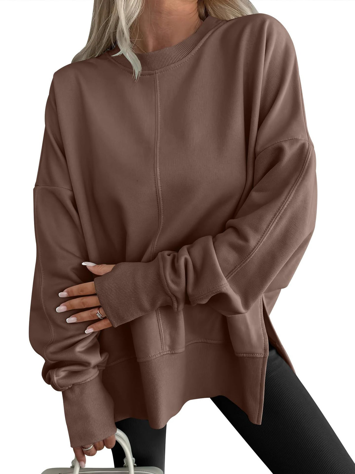 Women's Oversized Crewneck Sweatshirt Long Sleeve Pullover