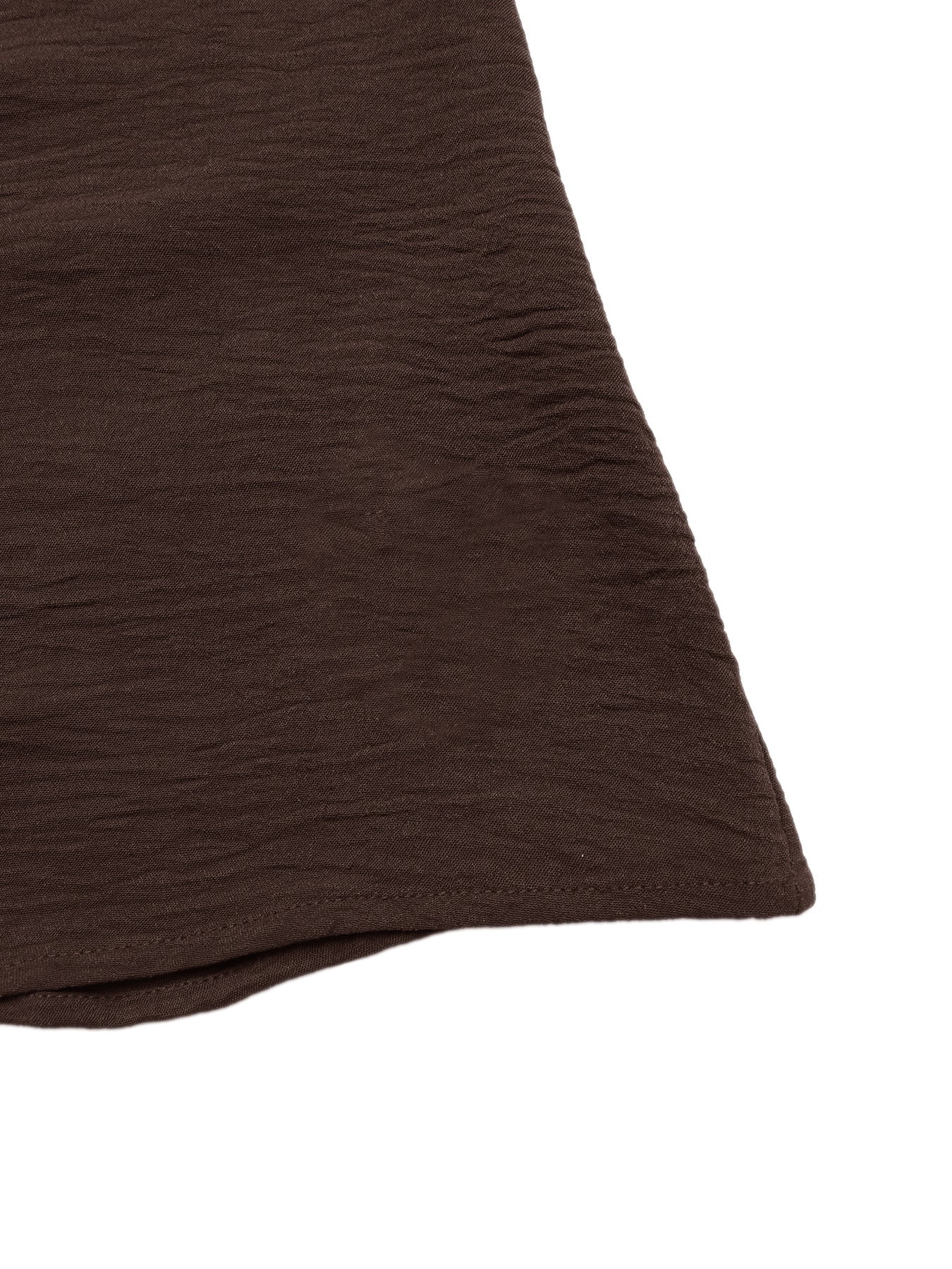 Brown Smocked Waist Maxi Dress Spaghetti Strap Summer