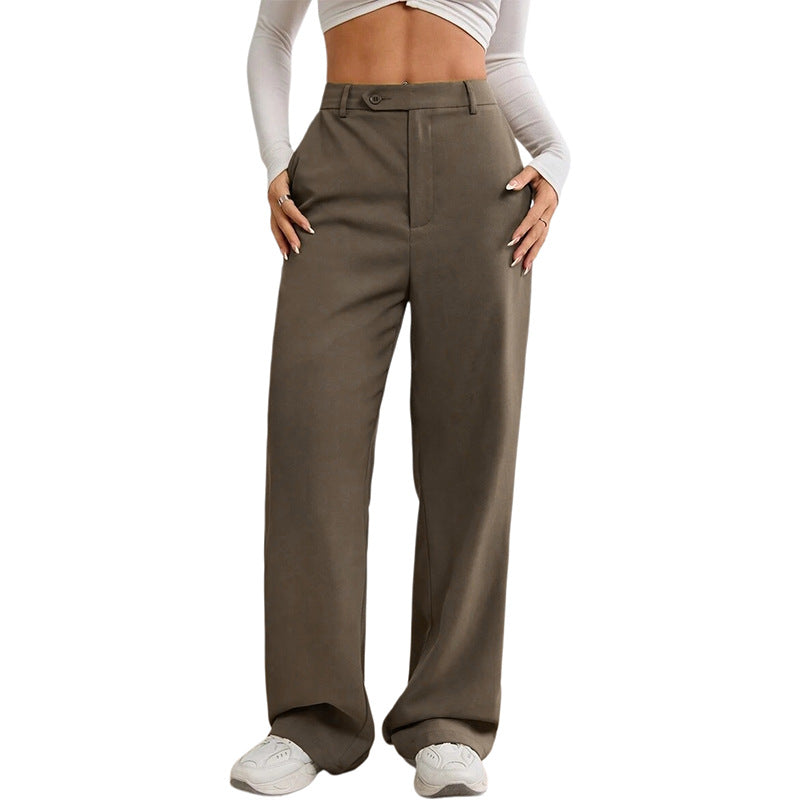 Women's High Waist Wide Leg Dress Pants