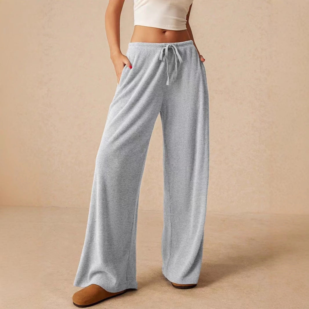 Wide Leg Pants High Waist Casual Loose Fit Long Trousers