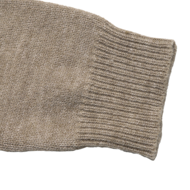 Colorblock Knit Sweater Relaxed Fit Long Sleeve Pullover