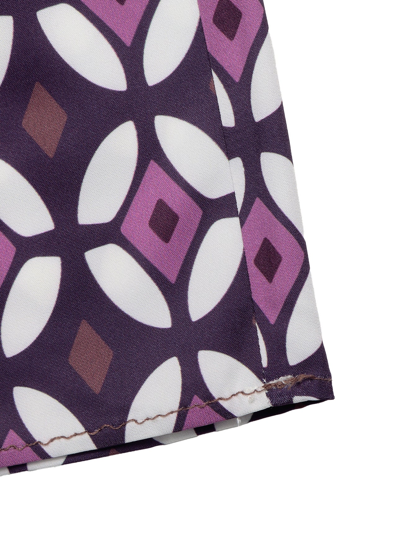 Geometric Chiffon Maxi Skirt Boho Smocked Tiered