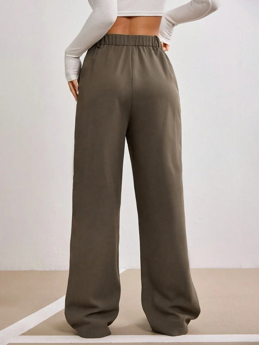Women's High Waist Wide Leg Dress Pants