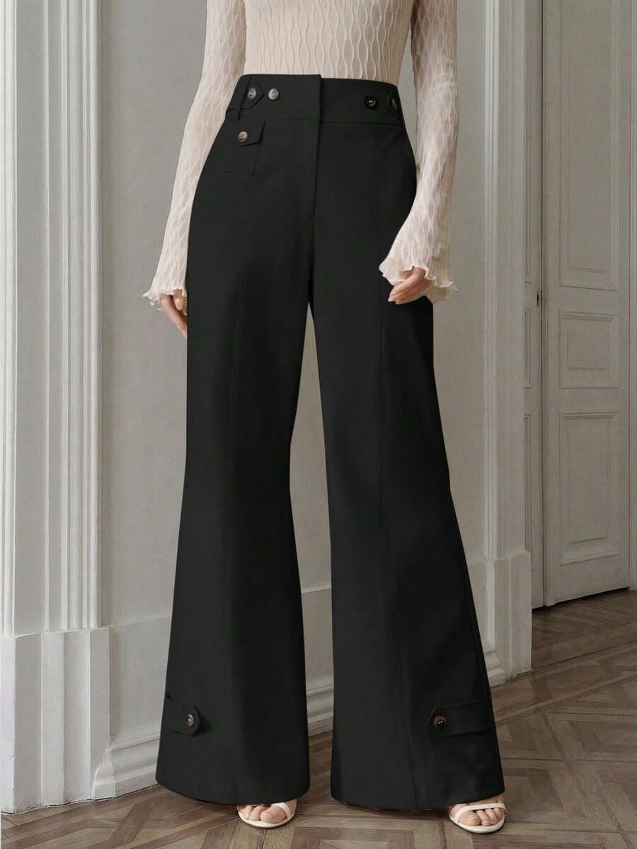 Women's High Waisted Flare Dress Pants Business Casual Work