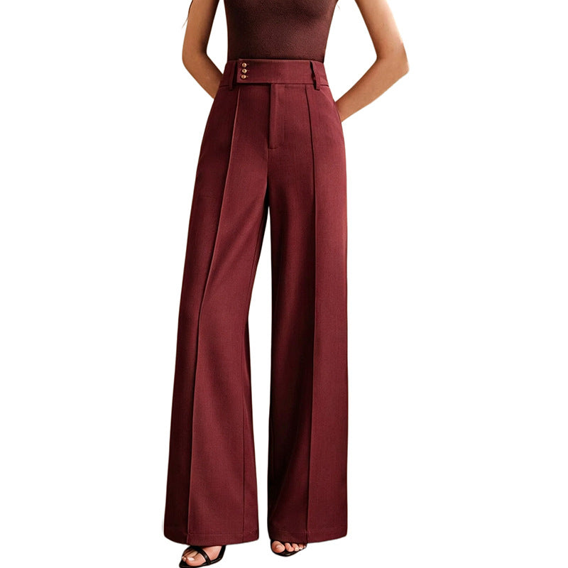 Women's High Waisted Wide Leg Dress Pants