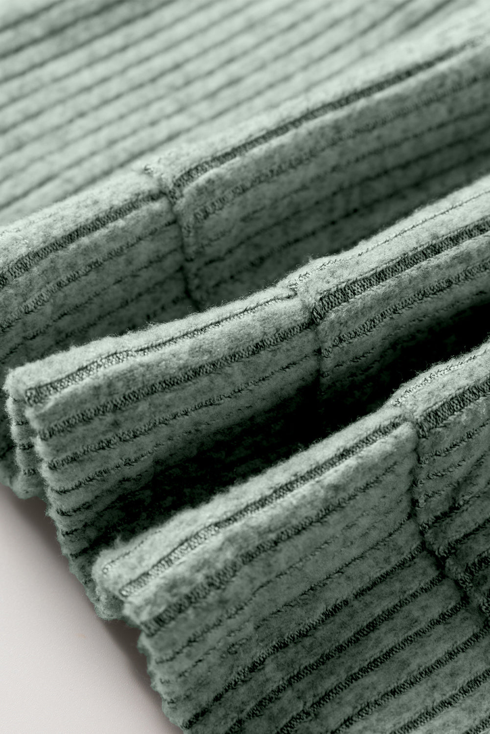 Ribbed Texture Drop Shoulder Henley Knit Top