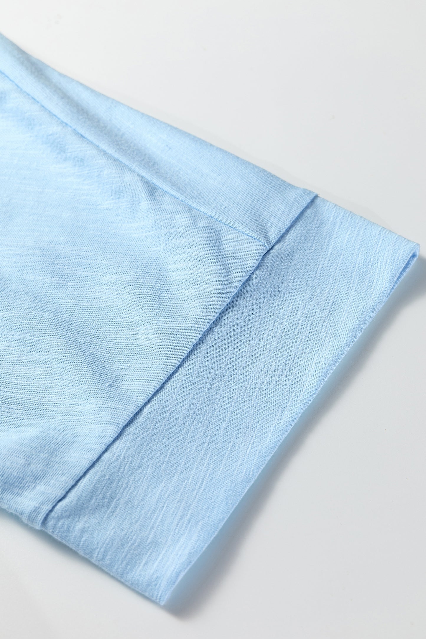 Green Flower Patched Exposed Seam Bracelet Sleeve Oversized T Shirt