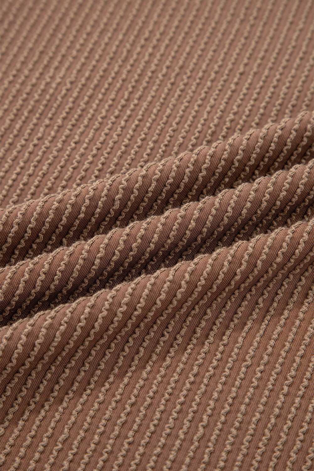 Black Twist Ribbed Exposed Seam Detail Long Sleeve Loose Top