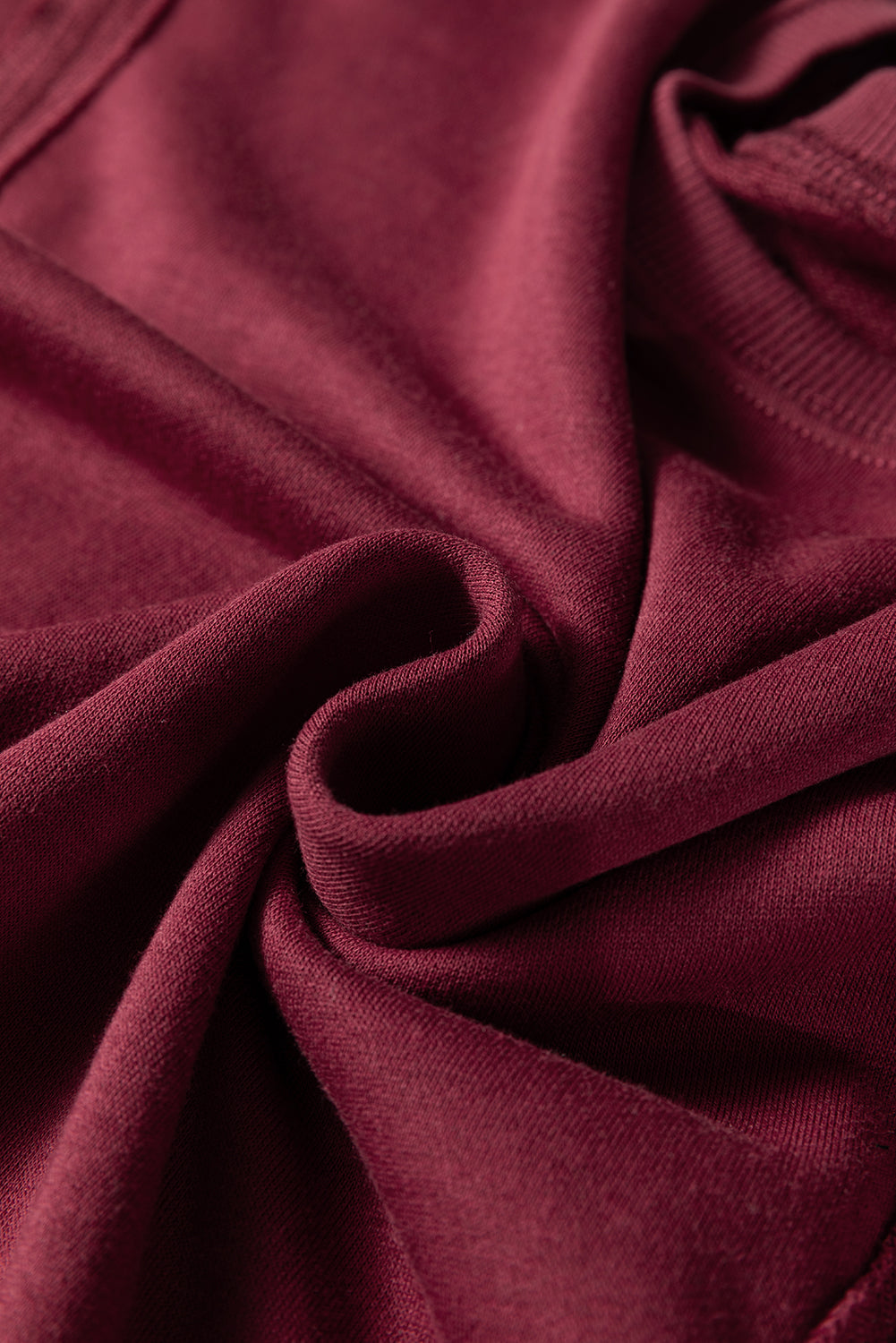 Smoke Gray Plaid Colorblock Patchwork Sleeve Raw Seam Sweatshirt