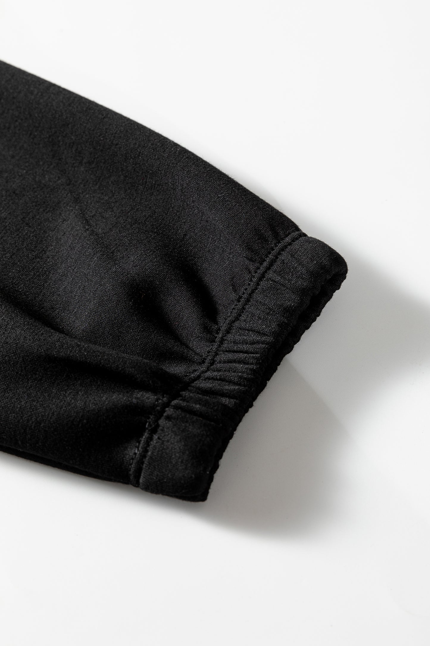 Jet Stream Leopard Contrast Drawstring Hood Drop Shoulder Loose Top