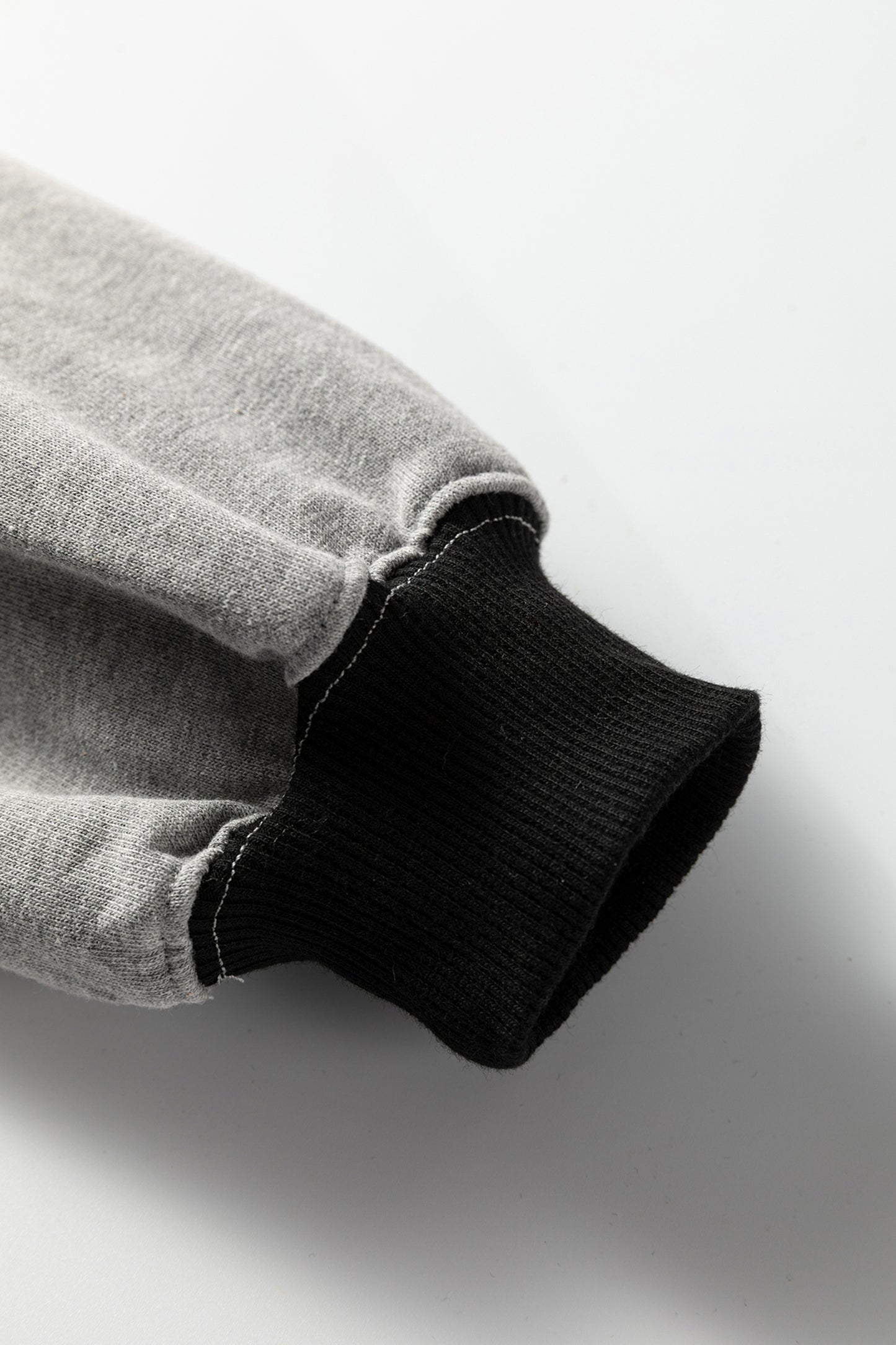 Parchment Colorblock Henley High Low Oversize Sweatshirt