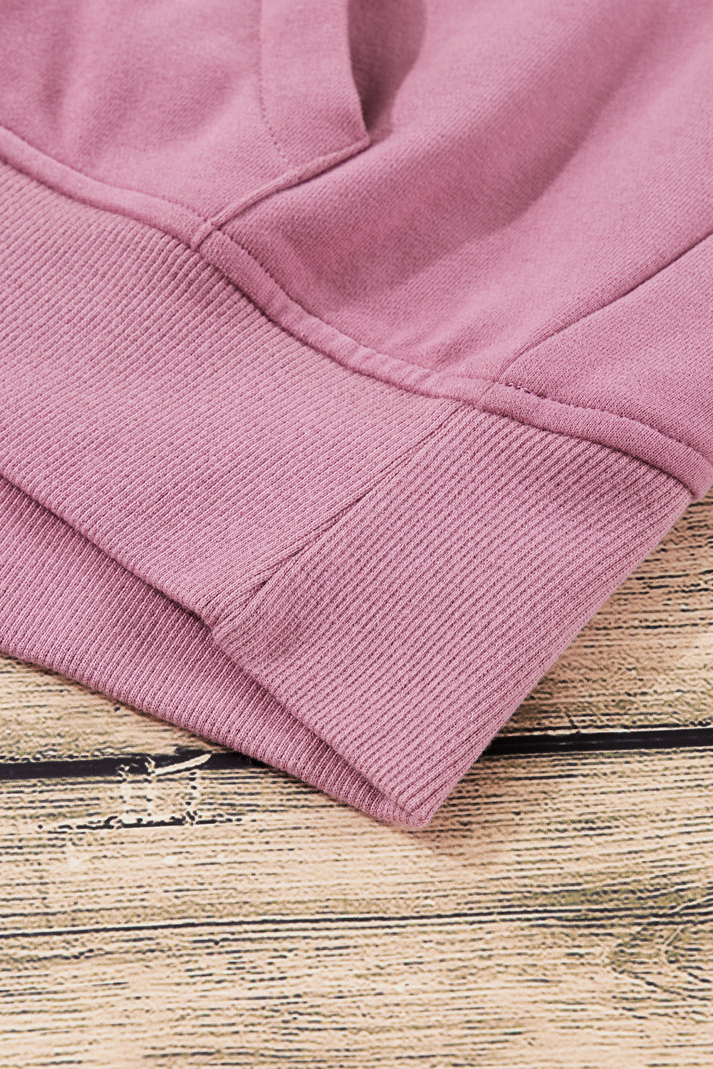 Black Zip Up Stand Collar Ribbed Thumbhole Sleeve Sweatshirt