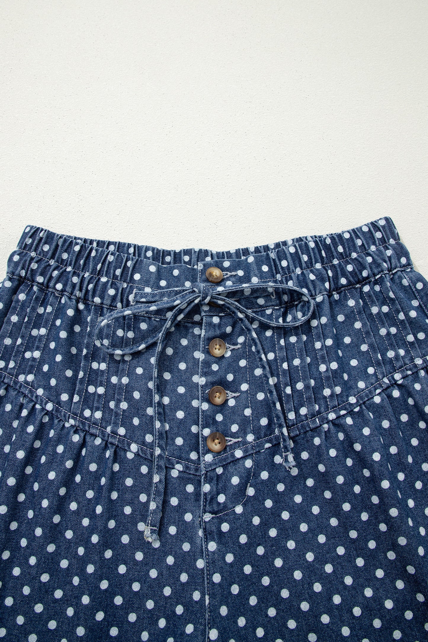 Polka Dot Wide Leg Jeans High Waist Boutique Pants