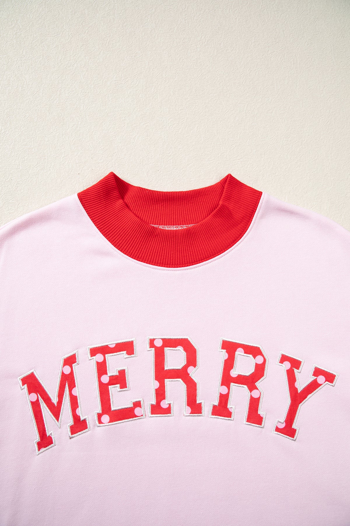 Coffee Polka Dot Letter Graphic Colorblock Tunic Sweatshirt